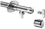 Schell Polar II Au&szlig;enwandventil 039970399 frostsicher, mattchrom, ohne Rohrbel&uuml;fter