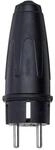 Merten Vollgummi-SCHUKO-Stecker, schwarz 122051 16A, 250V