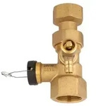 Afriso Kappenventil 77924 G 3/4 x 3/4, mit Ablasshahn