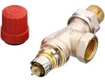 Danfoss Ra-n Ventilgeh&auml;use 013G0153 15, R 1/2, Axial, matt vernickelt