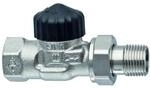 Heimeier Thermostat-Ventilunterteil Standard Durchgang 1/2", Rotguss vernickelt