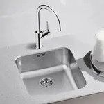 Blanco Supra 450 U Sp&uuml;le 518203 48 x 43 cm, Edelstahl B&uuml;rstfinish, f&uuml;r Unterbau