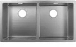 Hansgrohe S719-U765 Unterbausp&uuml;le 43430800 edelstahl, 370x370mm, 2 Hauptbecken