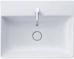 Duravit DuraSquare Waschtisch 23536000411 weiss wondergliss, 60x47cm, mit...
