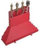 hansgrohe Grundk&ouml;rper f&uuml;r 4-Loch-Armatur 13444180 Wannenrandmontage, DN15