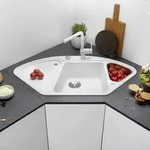 Blanco Sp&uuml;le 523660 105,7 x 57,5 cm, PuraDur wei&szlig;, Ablauffernbedienung mit