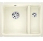 Blanco Subline 350/150-u Sp&uuml;le 523742 56,7x45,6cm, PuraPlus magnolia gl&auml;nzend, f&uuml;r