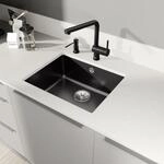 Blanco Subline 500-u Sp&uuml;le 523739 54,3x45,6cm, PuraPlus basalt, f&uuml;r Unterbau