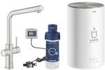 Grohe Red Duo K&uuml;chenarmatur 30327DC1 supersteel, M-Size, L-Auslauf, mit Boiler