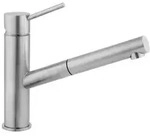Herzbach Design iX K&uuml;chenarmatur 17136000109 edelstahl, Ausladung 21,5 cm, mit
