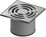TECEdrainpoint S Rostrahmen 3660004 142x142mm, Edelstahl, mit Designrost