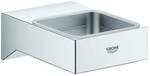 Grohe Selection Cube Halter 40865000 chrom, f&uuml;r Glas, Seifenpender/-schale