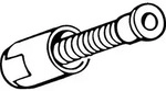 Hansa Metallschlauch 1500mm G1/2" X M15x1 chrom, Ersatz f&uuml;r Hansaronda