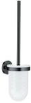 Grohe Essentials WC-B&uuml;rstengarnitur 40374A01 hard graphite, Wandmodell, verdeckte