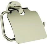 Grohe Essentials WC-Papierhalter 40367BE1 nickel, mit Deckel, verdeckte Befestigung