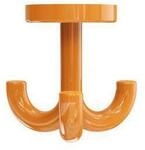 Hewi 477 Haken 477.90.05024 3-fach, drehbar, orange