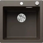 Blanco PLEON 5 Sp&uuml;le 523685 51,5 x 51 cm, cafe, Ablauffernbedienung mit