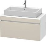 Duravit DuraStyle Waschtisch-Unterschrank DS530409118 100 x 47,8 cm, taupe/wei&szlig;