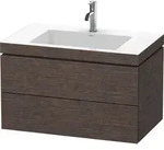 Duravit L-Cube Waschtisch-Unterschrank LC6927O7272 80 x 48 cm, 1 Hahnloch, eiche