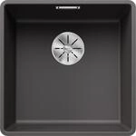 Blanco Subline 400-f Sp&uuml;le 523495 42,7x42,7cm, PuraDur felsgrau, f&uuml;r Unterbau