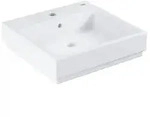 Grohe Cube Keramik Aufsatzwaschtisch 3947800H 50cm, 1 Hahnloch mit &Uuml;berlauf,