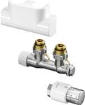 Oventrop Anschlussset 1184184 Eck, wei&szlig;, Uni SH