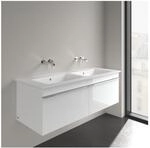 Villeroy und Boch Venticello M&ouml;bel-Doppelwaschtisch 4111DJRW 130x50cm, stone...