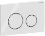 Geberit Sigma 50 Round Bet&auml;tigungsplatte 115884SI1 wei&szlig;, f&uuml;r 2-Mengen Sp&uuml;lung