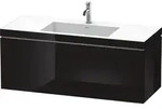 Duravit L-Cube Waschtisch-Unterschrank LC6919O4040 120 x 48 cm, 1 Hahnloch, schwarz
