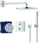 Grohe Grohtherm Unterputz-Duschsystem 34730000 chrom, mit Unterputz-Thermostat,