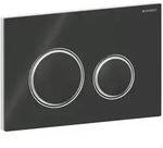 Geberit Sigma 50 Round Bet&auml;tigungsplatte 115884SJ1 schwarz, f&uuml;r 2-Mengen Sp&uuml;lung