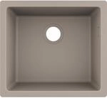 hansgrohe Unterbausp&uuml;le 43431380 500 x 450 mm, 1 Hauptbecken, betongrau