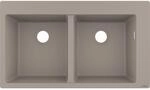 hansgrohe Einbausp&uuml;le 43316380 880 x 510 mm, 2 Hauptbecken, Hahnl&ouml;cher