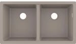 hansgrohe Unterbausp&uuml;le 43434380 820 x 450 mm, 2 Hauptbecken, betongrau