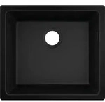 hansgrohe Unterbausp&uuml;le 43431170 500 x 450 mm, 1 Hauptbecken, graphitschwarz