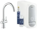 Grohe Blue Home K&uuml;chenarmatur 31455001 chrom, C-Auslauf, Starter Kit