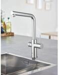 Grohe Blue Home K&uuml;chenarmatur 31454001 chrom, L-Auslauf, Starter Kit