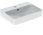 Geberit VariForm Aufsatzwaschtisch 500780012 wei&szlig;, 60x45cm, mit Hahnlochbank,