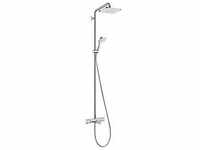 hansgrohe Croma E 280 1jet Showerpipe 27687000 chrom, mit Wannenthermostat