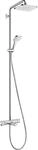 hansgrohe Croma E 280 1jet Showerpipe 27687000 chrom, mit Wannenthermostat