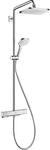 hansgrohe Croma E Showerpipe 27660000 chrom, 1jet mit Brausethermostat, 9 l/min