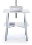 Duravit Cape Cod Aufsatz-Waschbecken 2328400000 40x36cm, ohne Hahnloch, &Uuml;berlauf,