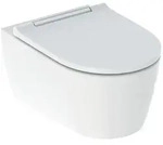 Geberit One Wand-Tiefsp&uuml;l-WC 500202011 mit WC-Sitz, wei&szlig;/hochglanzverchromt