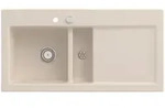 Villeroy und Boch Subway 60 Einbausp&uuml;le 677002FU links, mit Ablaufgarnitur,