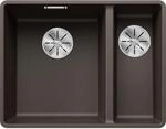 Blanco Subline 340/160-f Sp&uuml;le 523573 55,2x42,7cm, PuraDur cafe, links, f&uuml;r