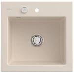 Villeroy und Boch Subway 50 S Einbausp&uuml;le 331502FU mit Ablaufgarnitur,