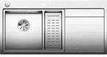 Blanco Divon ii 6 s-if Sp&uuml;le 521661 100 x 51 cm, Edelstahl Seidenglanz, links,