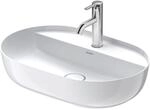 Duravit Luv Aufsatzwaschtisch 60 cm 03806000001 DuraCeram, Wei&szlig; WonderGliss,