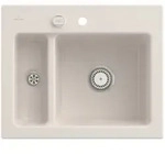 Villeroy und Boch Subway 60 XM Einbausp&uuml;le 678002KR mit Ablaufgarnitur,