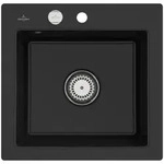 Villeroy und Boch Subway Fl&auml;chenb&uuml;ndige Sp&uuml;le 33152FJ0 mit Ablaufgarnitur und